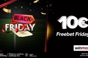 Freebet Black Friday: Αυτό το Black Friday η winmasters δίνει €10 freebet! 