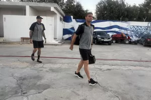 (ΦΩΤΟΣ Kerkida) H άφιξη της ΑΕΚ στο Δασάκι 
