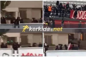 Νέα Σαλαμίνα-Πάφος/Ένταση μετά το τέλος, παρέμβαση Αστυνομίας