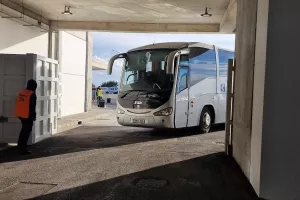 Η άφιξη της ΑΕΚ (Φώτος)
