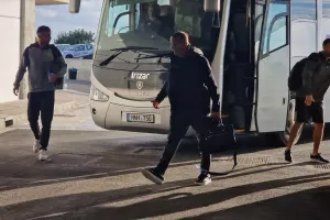 Η άφιξη της ΑΕΚ (Φώτος)