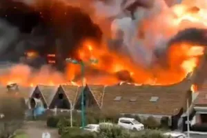 Καταστροφή στη Γαλλία: Τυλίχθηκε στις φλόγες το γήπεδο της Γκραβελίν