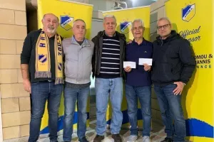 Επιταγή 3.000 ευρώ συν 50 εισιτήρια από τον Σύνδεσμο Παλαιμάχων