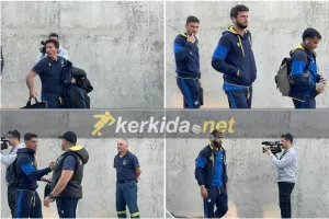 Η άφιξη του ΑΠΟΕΛ (Φώτος Kerkida)