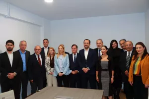Στα εγκαίνια των νέων γραφείων της Επιτροπής Δεοντολογίας  και Προστασίας Αθλητισμού η ηγεσία του ΚΟΑ