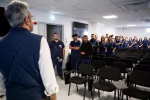 Συνάντηση του Άρη με τους φοιτητές φυσιοθεραπευτές του πανεπιστημίου Frederick