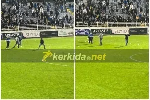 Έντονες αποδοκιμασίες οι Απολλωνίστες - Κάποιοι μπήκαν στο γήπεδο (Φώτος)