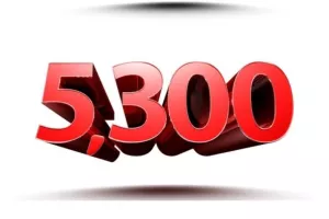 5300!!!