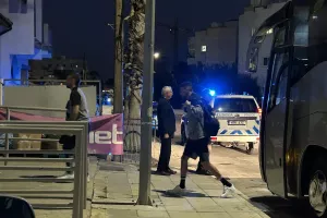 Φώτος Kerkida/Άφιξη αποστολής της ΑΕΚ