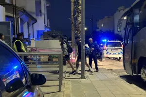 Φώτος Kerkida/Άφιξη αποστολής της ΑΕΚ
