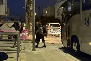 Φώτος Kerkida/Άφιξη αποστολής της ΑΕΚ