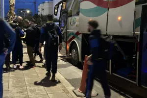 Η άφιξη του ΑΠΟΕΛ στο "Αμμόχωστος-Επιστροφή"