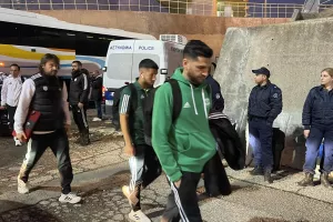 Η άφιξη του Άρη στο "Στέλιος Κυριακίδης" (Φώτος Kerkida)