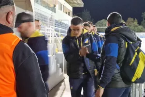 H άφιξη του ΑΠΟΕΛ (φώτος)