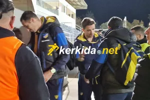 H άφιξη του ΑΠΟΕΛ (φώτος)