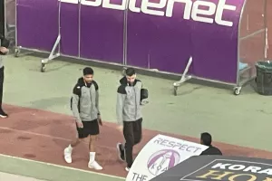 Η άφιξη της ΑΕΚ (Φώτος) 