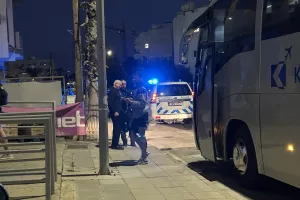 Φώτος Kerkida/Άφιξη αποστολής της ΑΕΚ