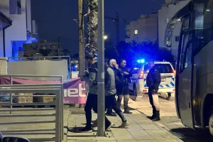 Φώτος Kerkida/Άφιξη αποστολής της ΑΕΚ