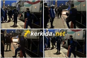Η άφιξη του ΑΠΟΕΛ στο "Αμμόχωστος-Επιστροφή"