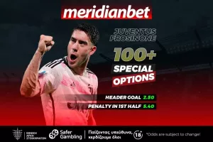 Γιουβέντους-Φροσινόνε: Special bets με εκπληκτικές προσφορές - Μοναδικές αποδόσεις μόνο στην Meridianbet!
