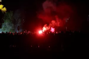 Η πορεία κατά της κάρτας φιλάθλου (Φώτος)