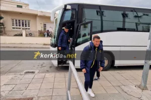 (ΦΩΤΟΣ Kerkida) Άφιξη... ΑΕΛ