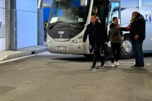 Η άφιξη της ΑΕΚ (Φώτος)