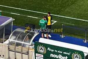 Λανγκ-Τιάγκο πριν τη... σέντρα (Φώτο Kerkida)