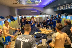 Οι ξέφρενοι πανηγυρισμοί μετά τη νίκη επί του Άρη