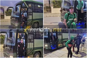(Φώτος Kerkida) Έφτασε η Ομόνοια στο "Αμμόχωστος"