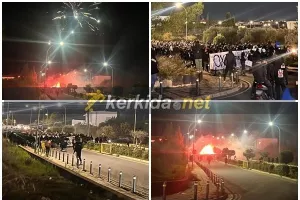 Η πορεία κατά της κάρτας φιλάθλου (Φώτος)
