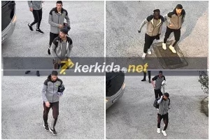 Η άφιξη της ΑΕΚ στο ΓΣΠ (φώτος kerkida)