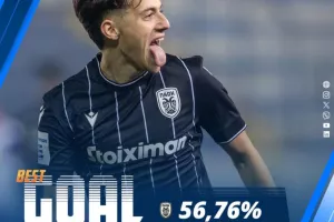 Super League: Η λόμπα του Κωνσταντέλια κορυφαίο γκολ για την 21η αγωνιστική
