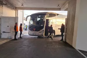 Η άφιξη της ΑΕΚ (Φώτος)