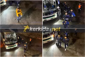 Άφιξη αποστολής ΑΠΟΕΛ (Φωτορεπορτάζ Kerkida)
