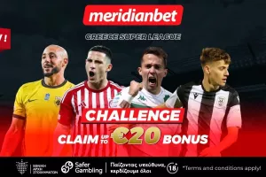Greek Superleague Challenge για σούπερ στοιχηματική απόλαυση! Φοβερές αποδόσεις μόνο στην Meridianbet!