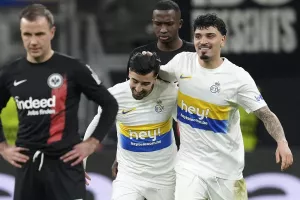 Europa Conference League: Η Ουνιόν Σεν Ζιλουάζ έκανε την έκπληξη στη Φρανκφούρτη, άνετα Μόλντε και Στουρμ