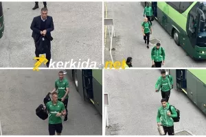 (Φώτος Kerkida) Άφιξη αποστολής Ομόνοιας