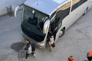 Άφιξη αποστολής ΑΕΚ (Φώτος Kerkida)