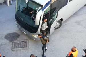 Άφιξη αποστολής ΑΕΚ (Φώτος Kerkida)