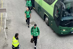 (Φώτος Kerkida) Άφιξη αποστολής Ομόνοιας