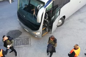Άφιξη αποστολής ΑΕΚ (Φώτος Kerkida)