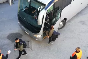 Άφιξη αποστολής ΑΕΚ (Φώτος Kerkida)