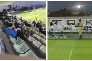 Λιγοστοί οι φίλαθλοι στην Περιστερώνα