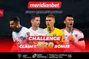 Euro Qualification Challenge με σούπερ προσφορά! Φοβερές αποδόσεις μόνο στην Meridianbet!