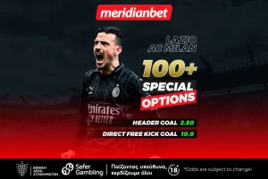 Λάτσιο-Μίλαν: Ντέρμπι με το μυαλό στην Ευρώπη… - Μοναδικές αποδόσεις μόνο στην Meridianbet!