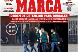 Το σκληρό πρωτοσέλιδο της Marca/"Ντροπιαστική Ομοσπονδία ποδοσφαίρου"