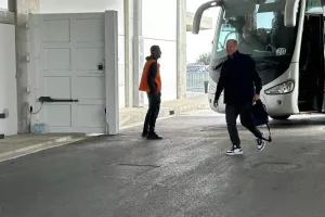 Η άφιξη της ΑΕΚ (Φώτος)