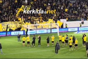 Μαζί... παίκτες και κόσμος: "Να 'τοι, να 'τοι οι πρωταθλητές" (Βίντεο kerkida)