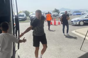 Η άφιξη της ΑΕΚ (Φώτος)